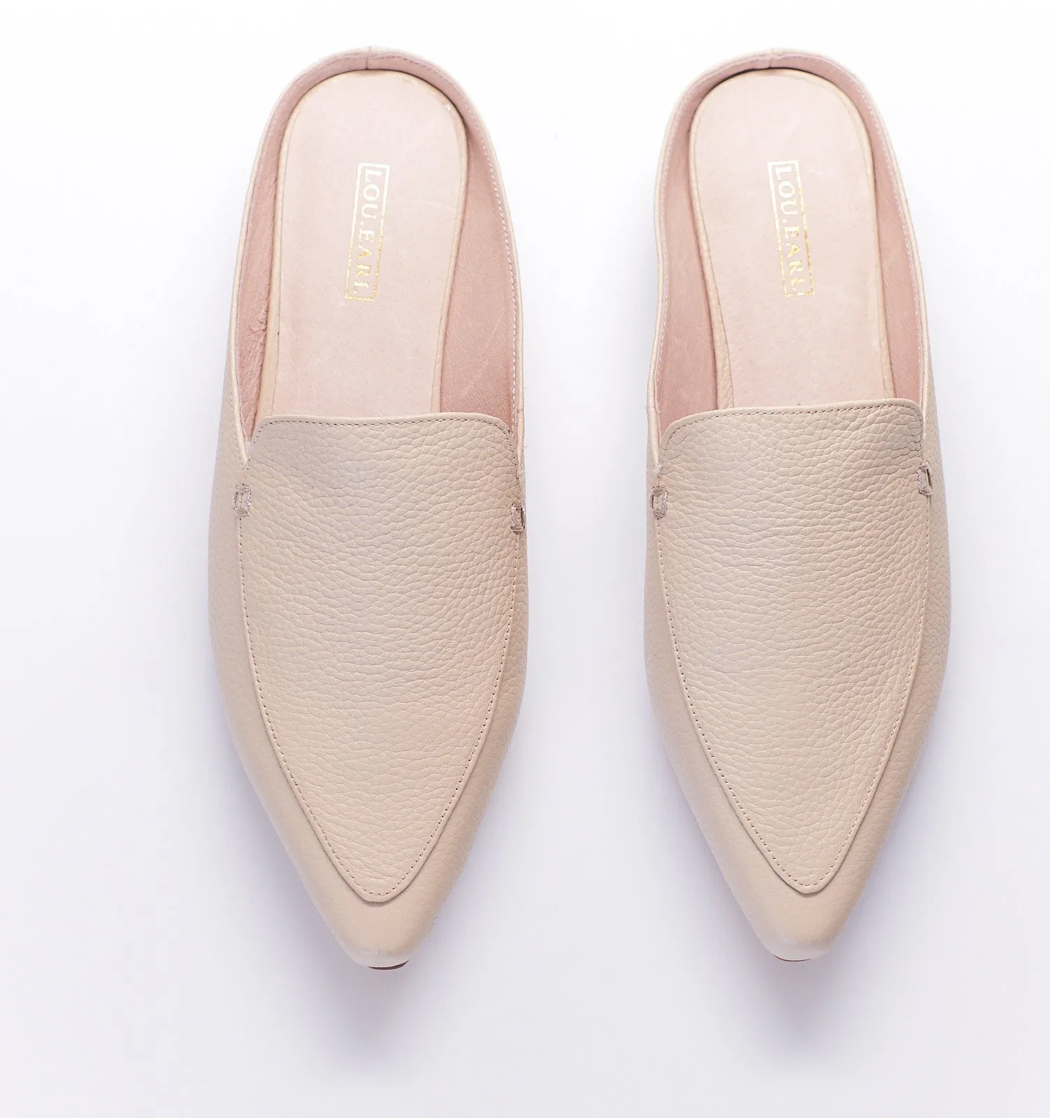 Lafayette Flat Mules in Oyster