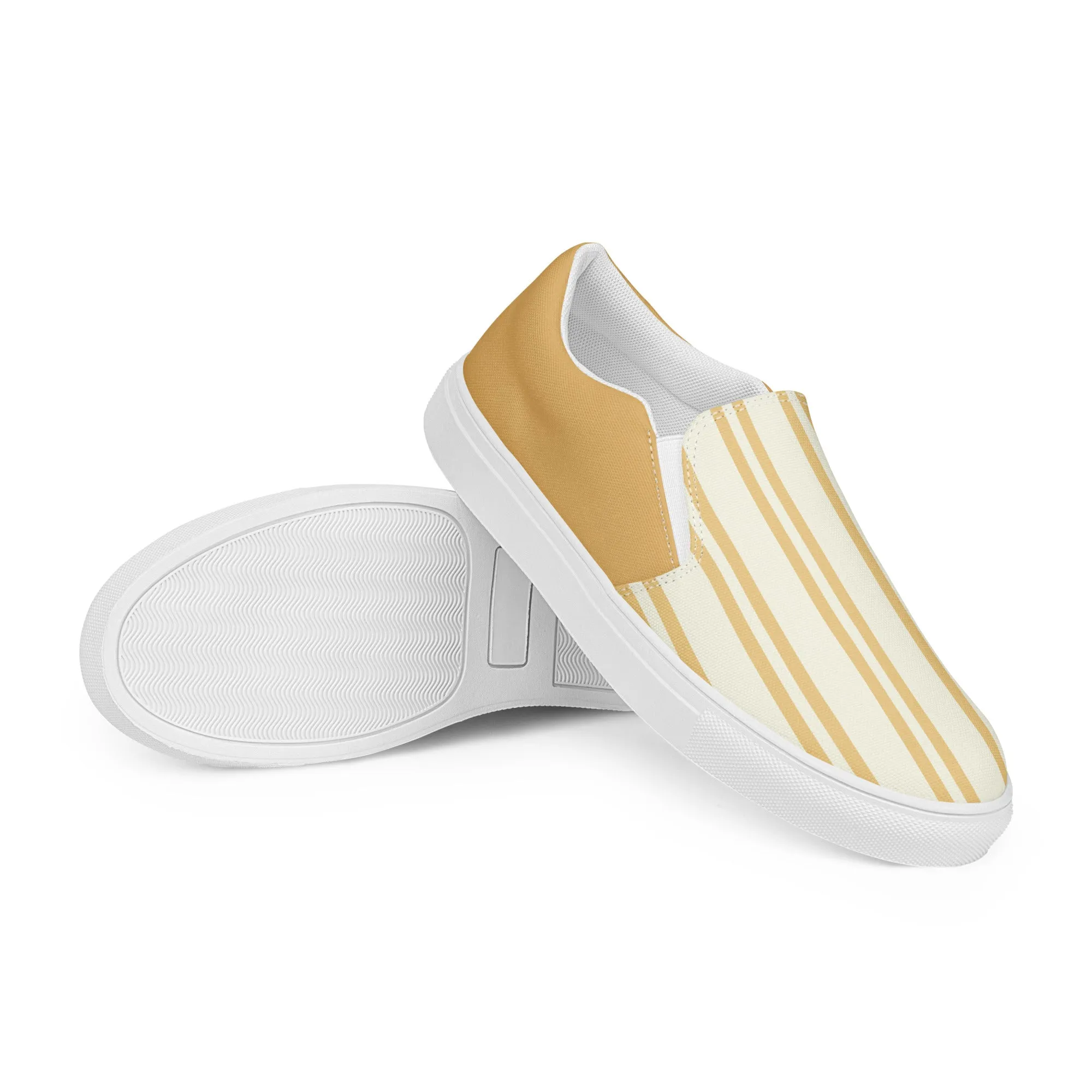 Latte - Inspired By Taylor Swift - Sustainably Made Women’s slip-on canvas shoes