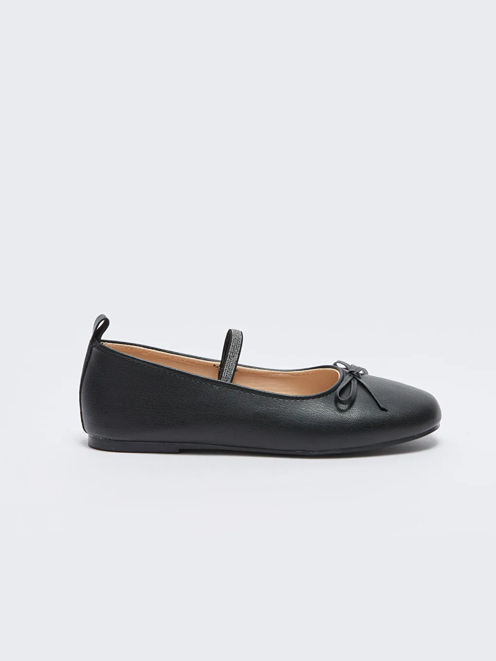 Leather Look Girl's Ballerinas