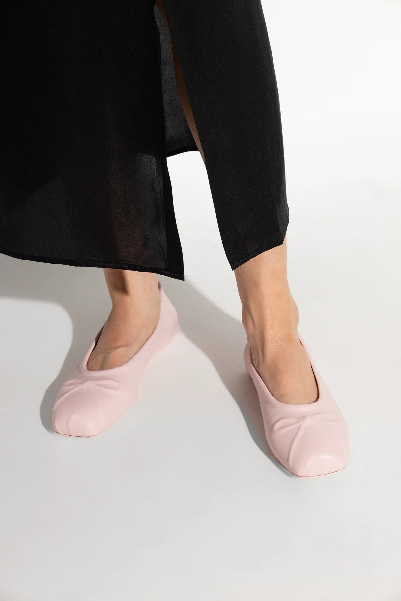 Marni Leather Ballet Flats in PINK - 40