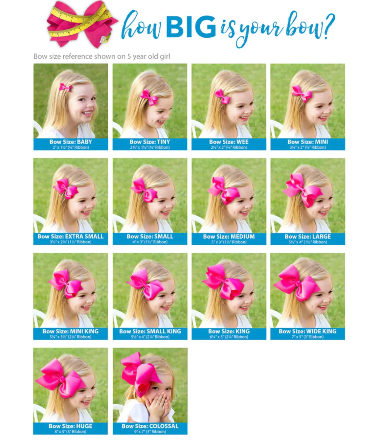 Medium Hair Bow with Pink Moonstitch Edge & Ballet Slipper Embroidery