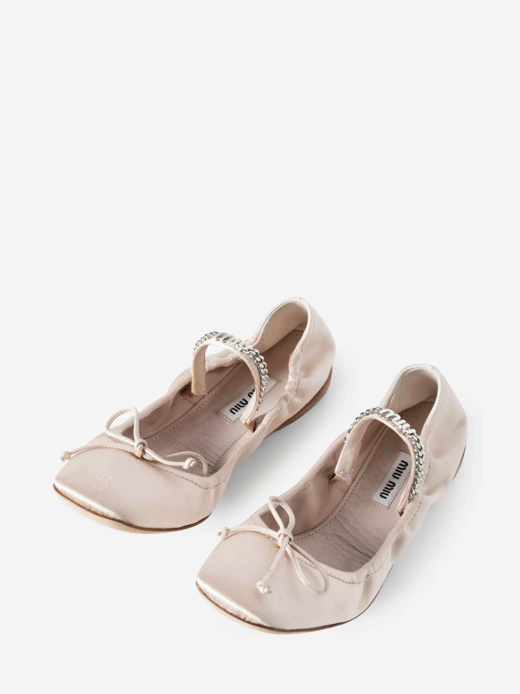 MIU MIU SATIN BALLET FLATS
