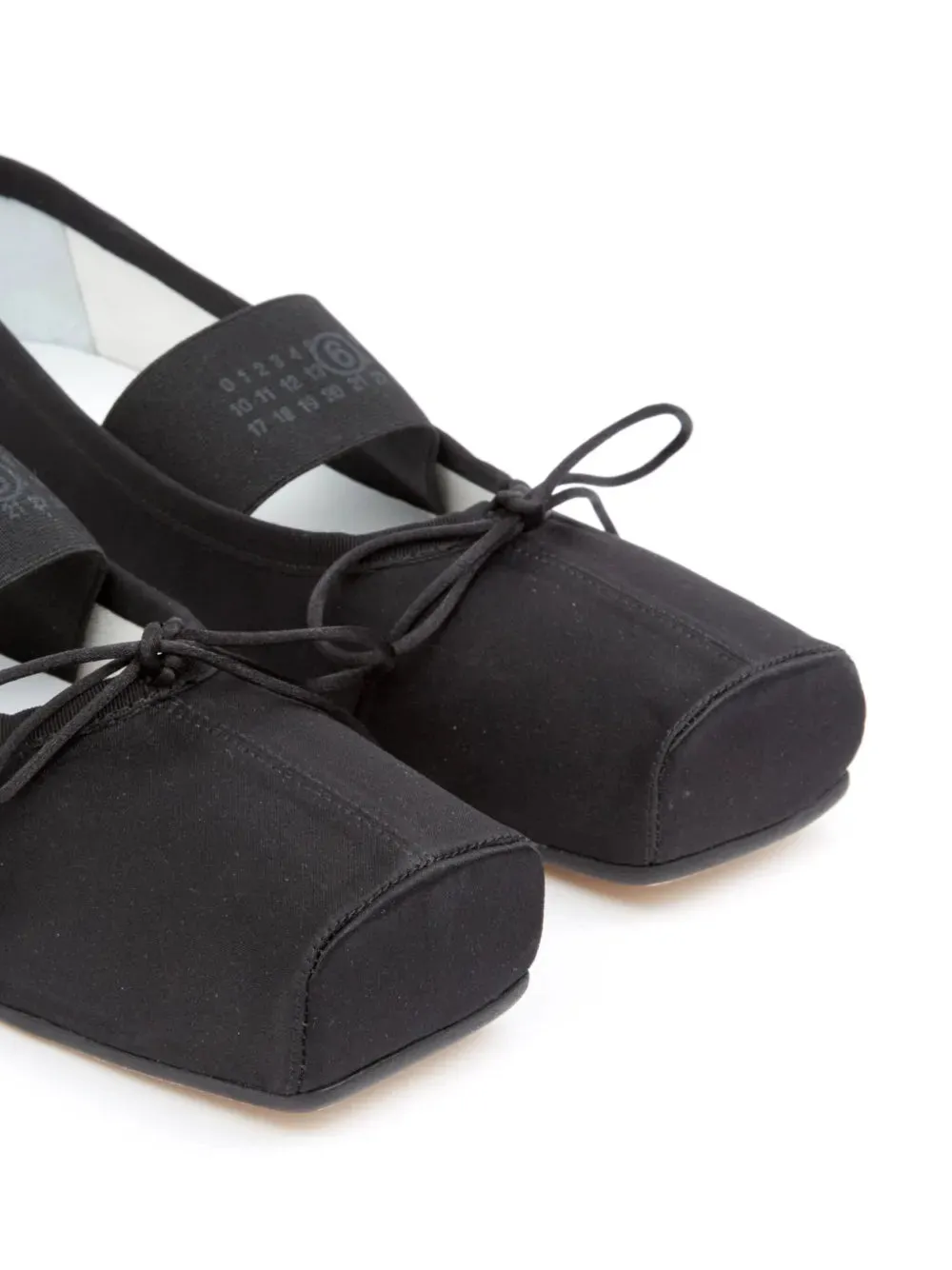 MM6 Maison Margiela Anatomic Ballet Flats Black
