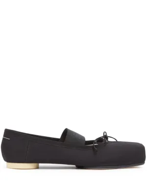 MM6 Maison Margiela Anatomic Ballet Flats Black