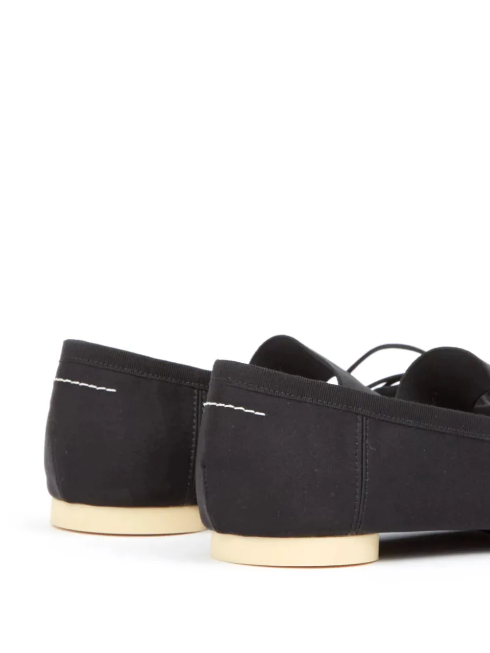 MM6 Maison Margiela Anatomic Ballet Flats Black
