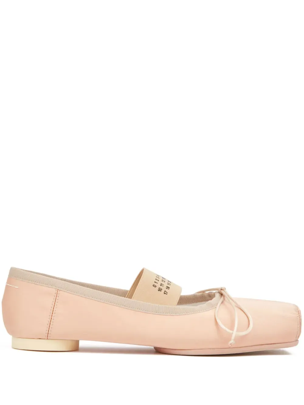 MM6 Maison Margiela Anatomic Ballet Flats Nude