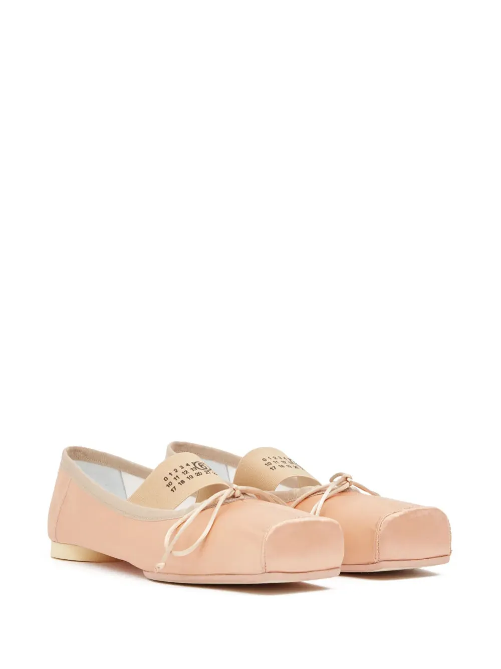 MM6 Maison Margiela Anatomic Ballet Flats Nude