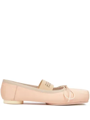 MM6 Maison Margiela Anatomic Ballet Flats Nude