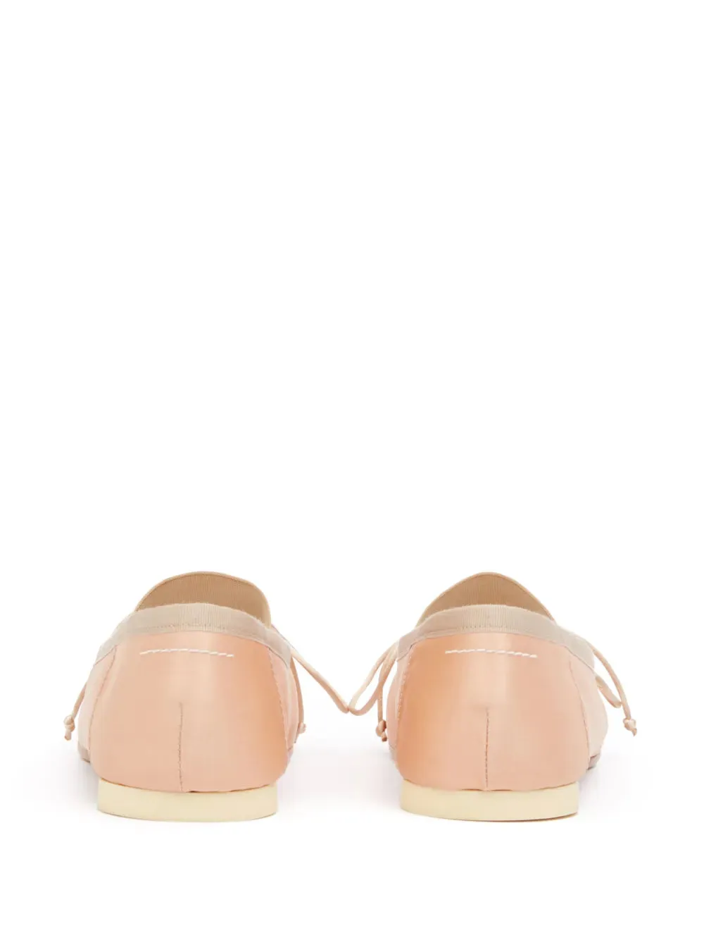 MM6 Maison Margiela Anatomic Ballet Flats Nude