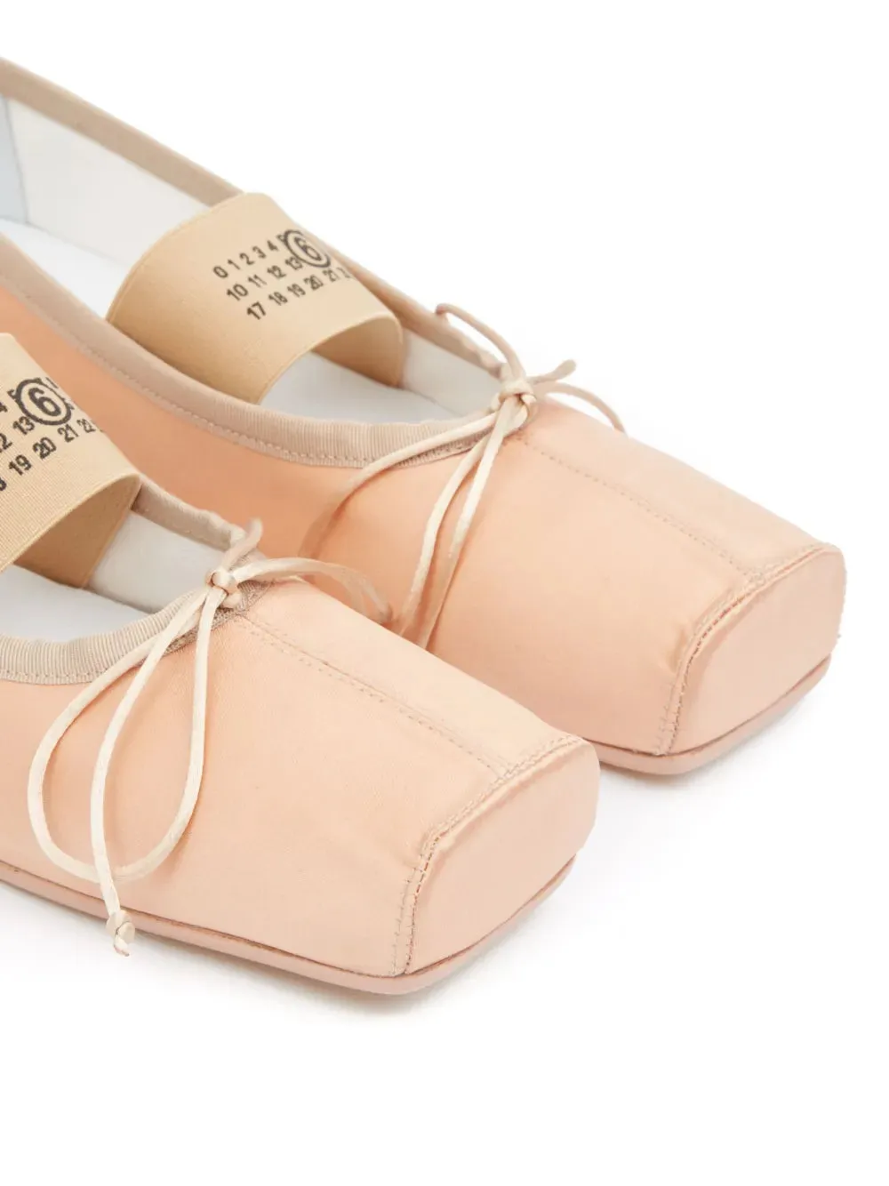 MM6 Maison Margiela Anatomic Ballet Flats Nude