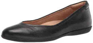 Naturalizer Womens Vivienne Comfortable Slip On Ballet Flats,Black Leather,5.5M