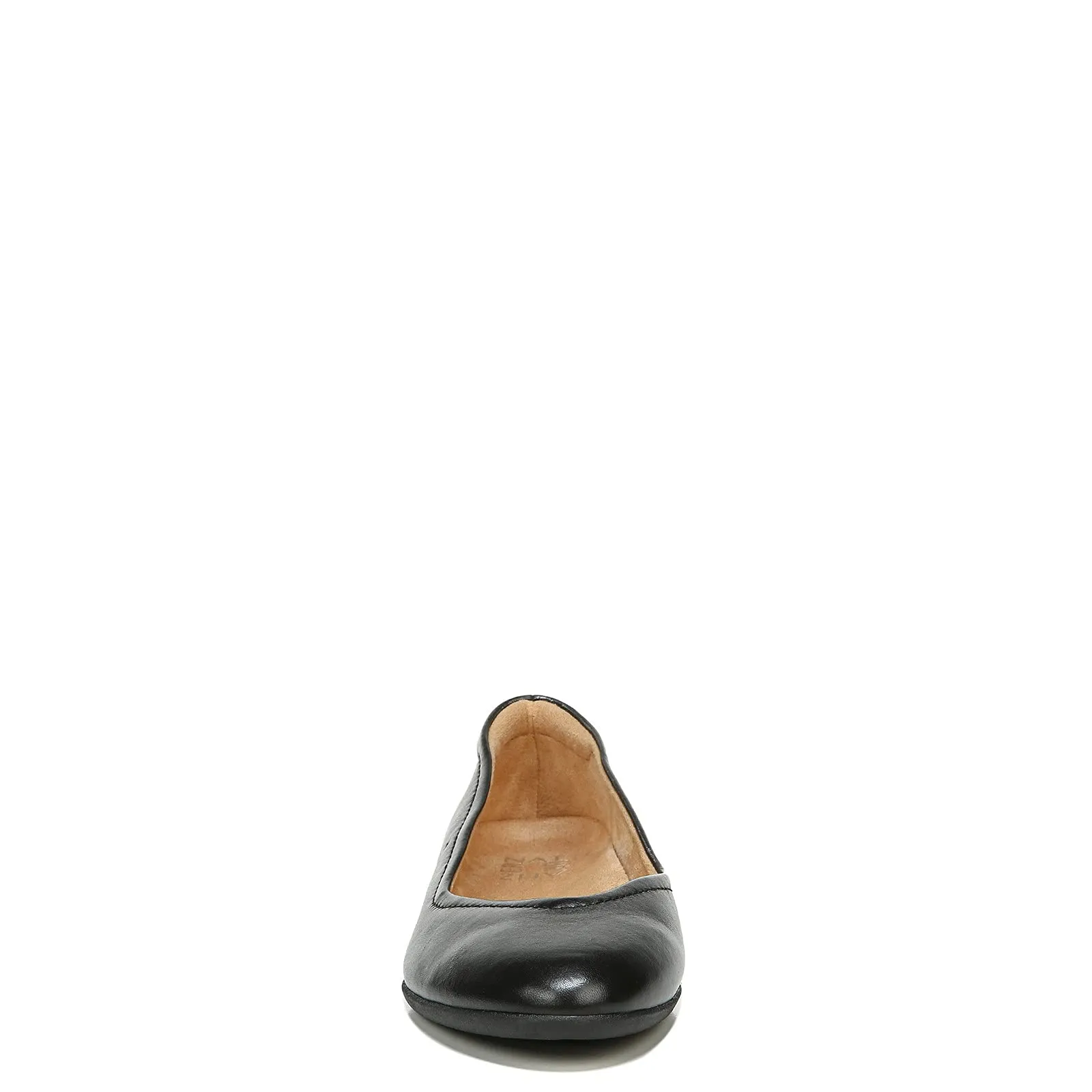 Naturalizer Womens Vivienne Comfortable Slip On Ballet Flats,Black Leather,5.5M