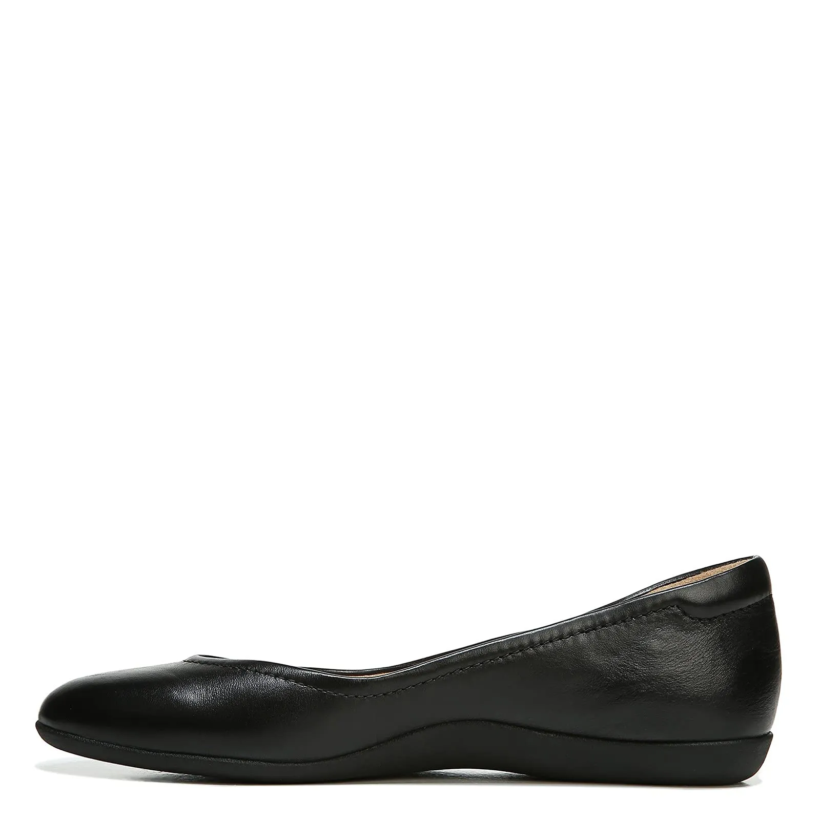 Naturalizer Womens Vivienne Comfortable Slip On Ballet Flats,Black Leather,5.5M