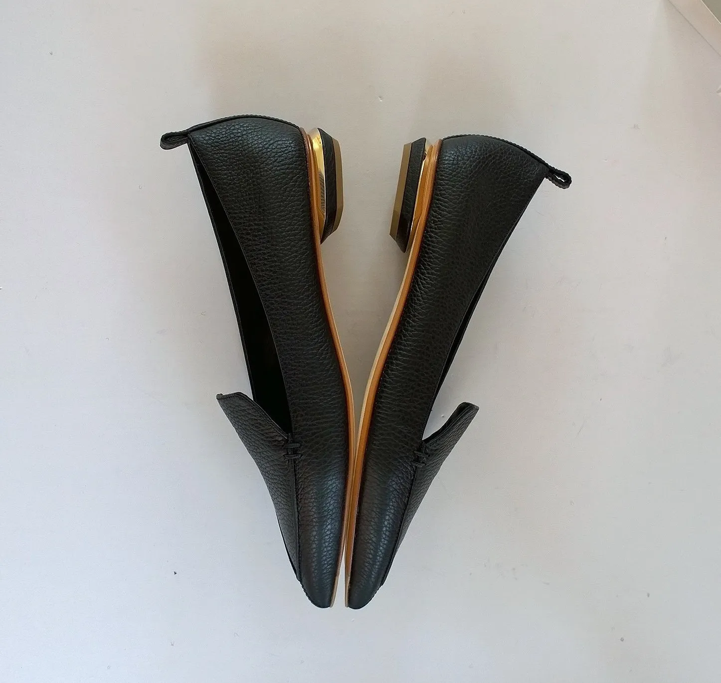 Nicholas Kirkwood Beya Black Leather Loafers flats shoes