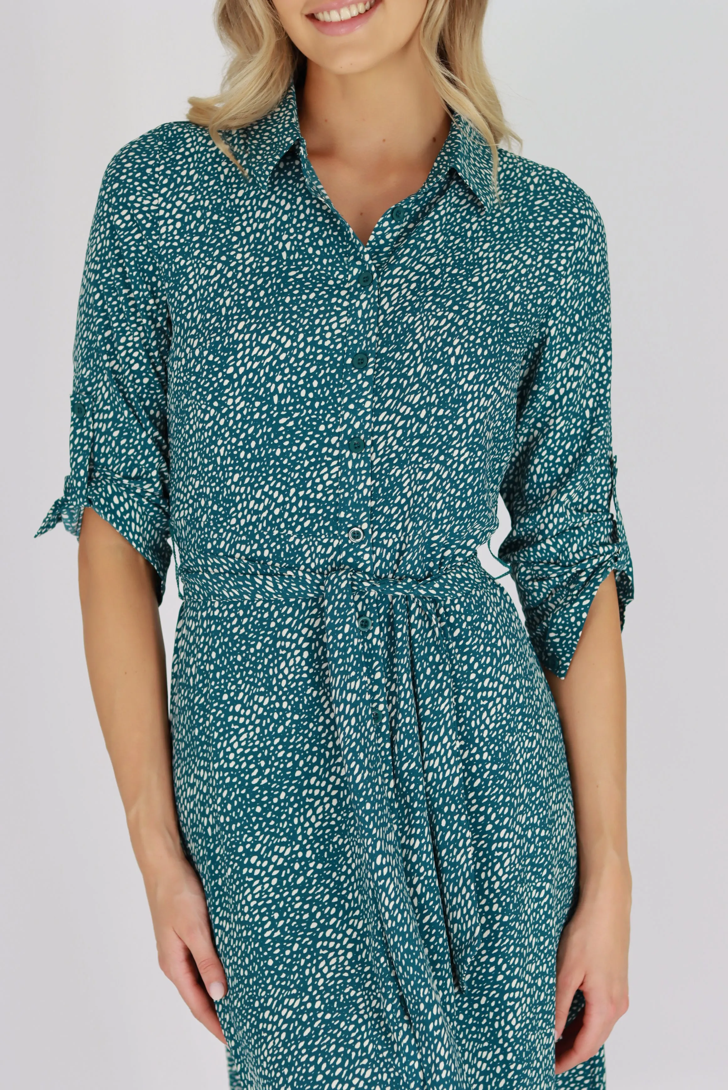 Oceanica Maxi Dress In Teal