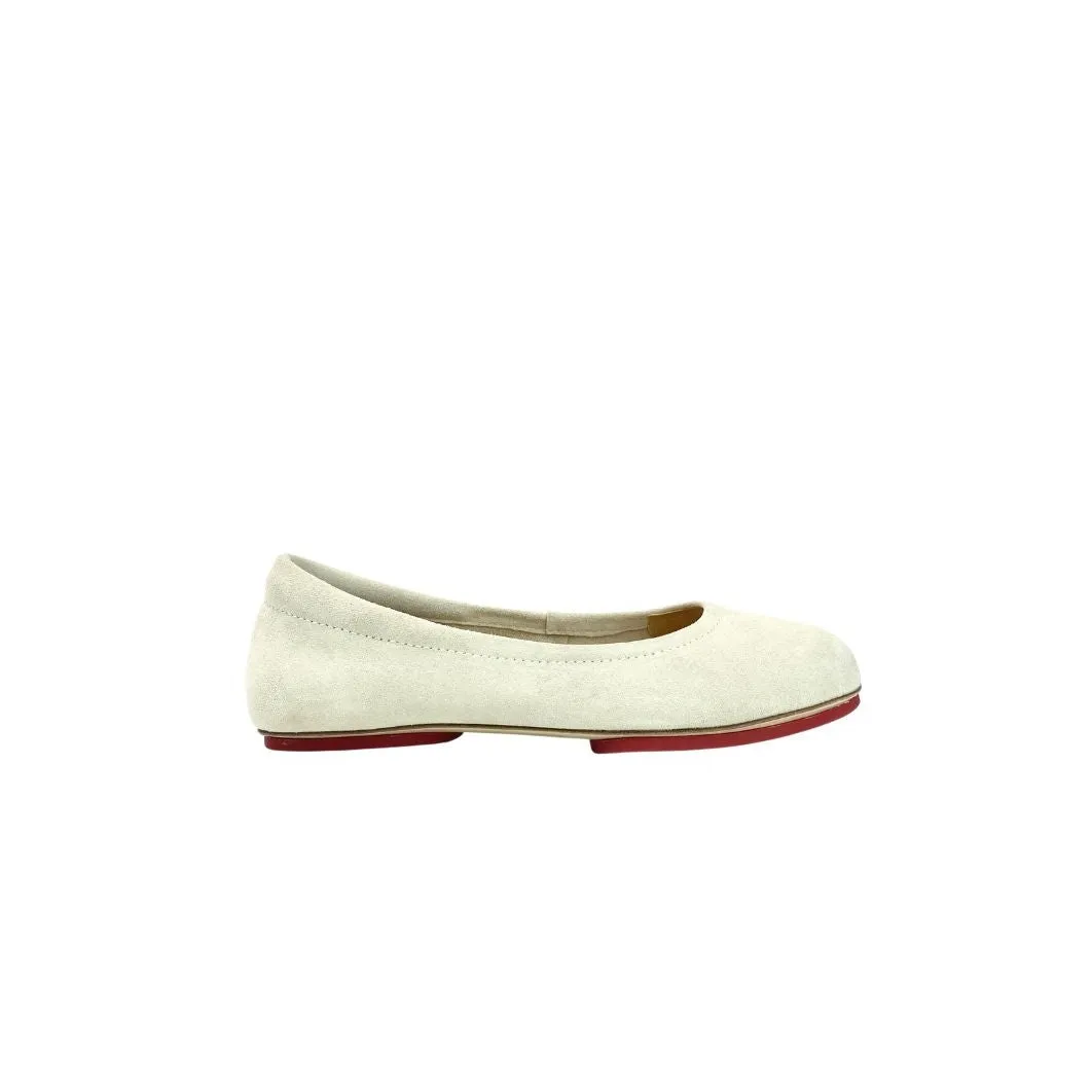 Off-White Shade Velvet Whisper Sahach Ballet Flats