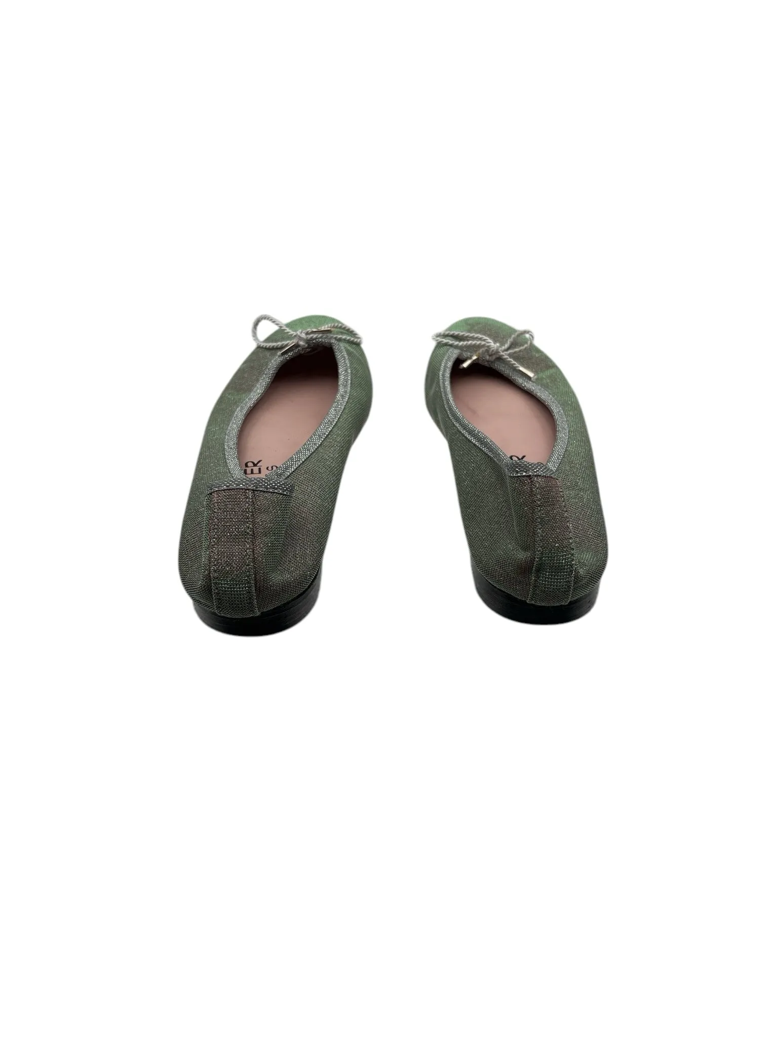 Paul Mayer Silver Shoe Size 8 Flats