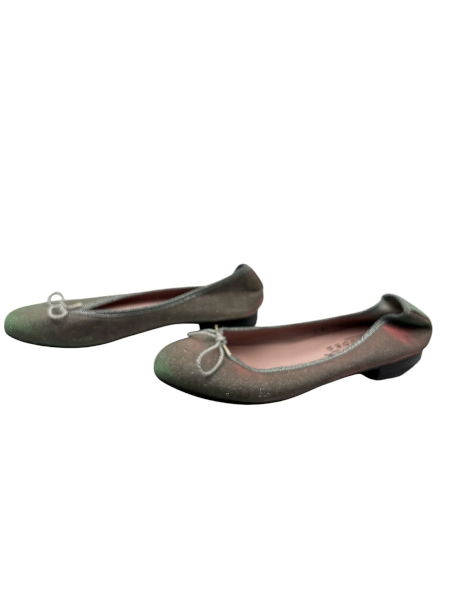 Paul Mayer Silver Shoe Size 8 Flats