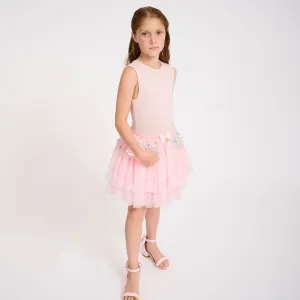 Pink Tulle Sequin Dress