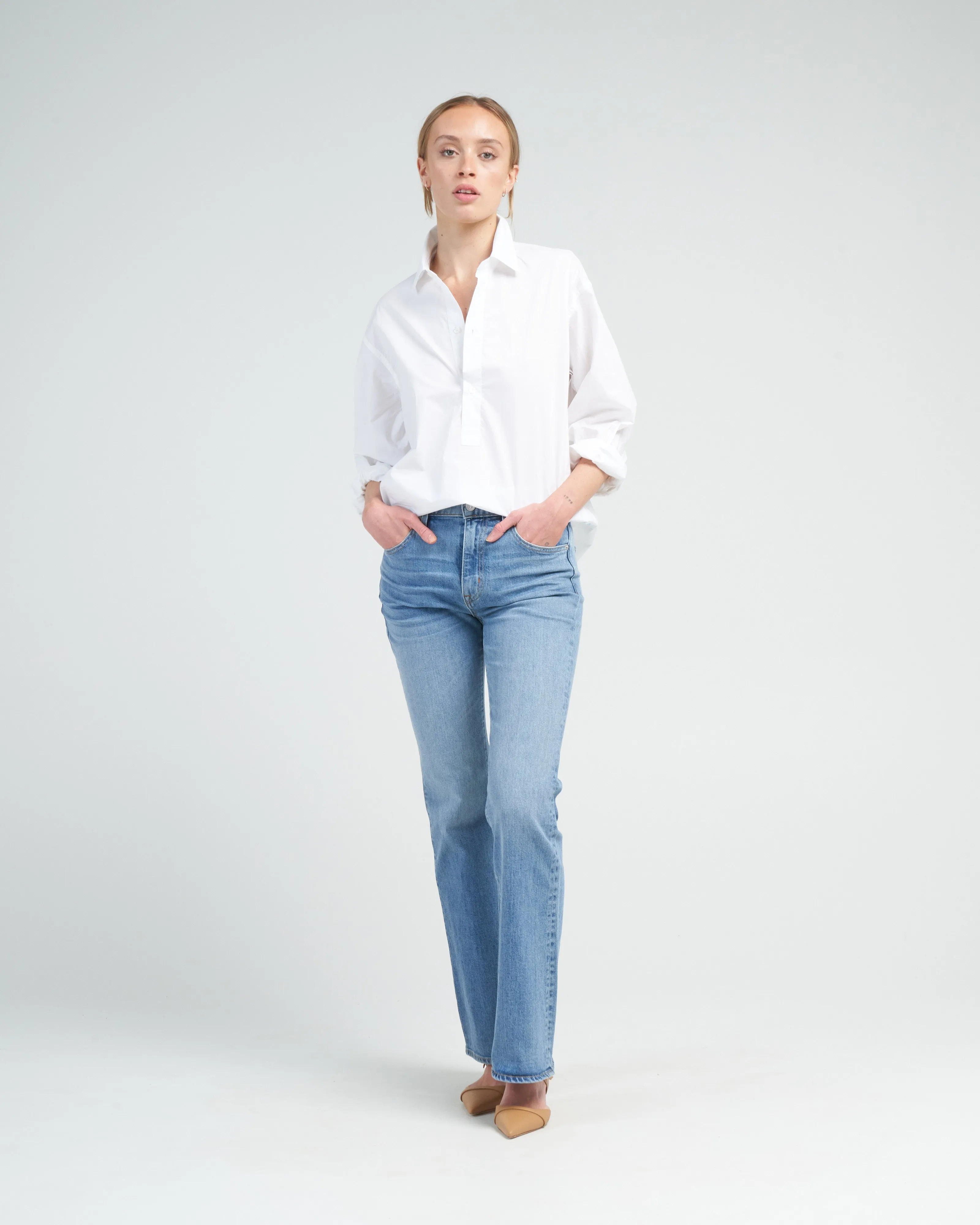 popover shirt - white