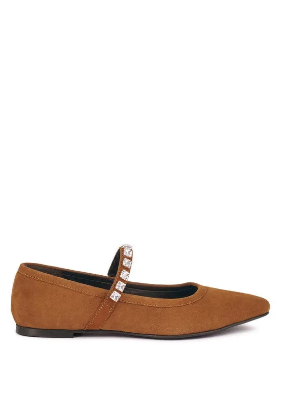 Rag & Co ASSISI Fine Suede MaryJane Ballet Flats
