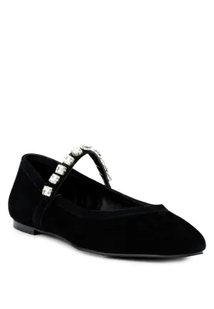 Rag & Co ASSISI Fine Suede MaryJane Ballet Flats