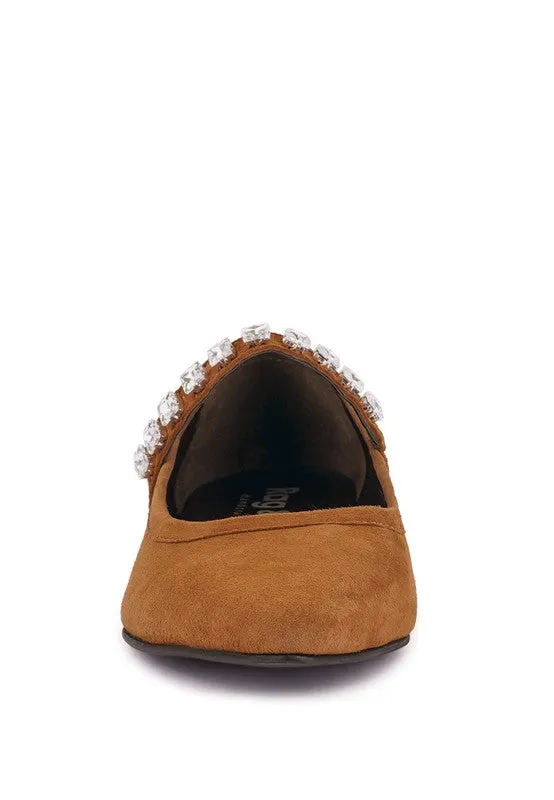 Rag & Co ASSISI Fine Suede MaryJane Ballet Flats