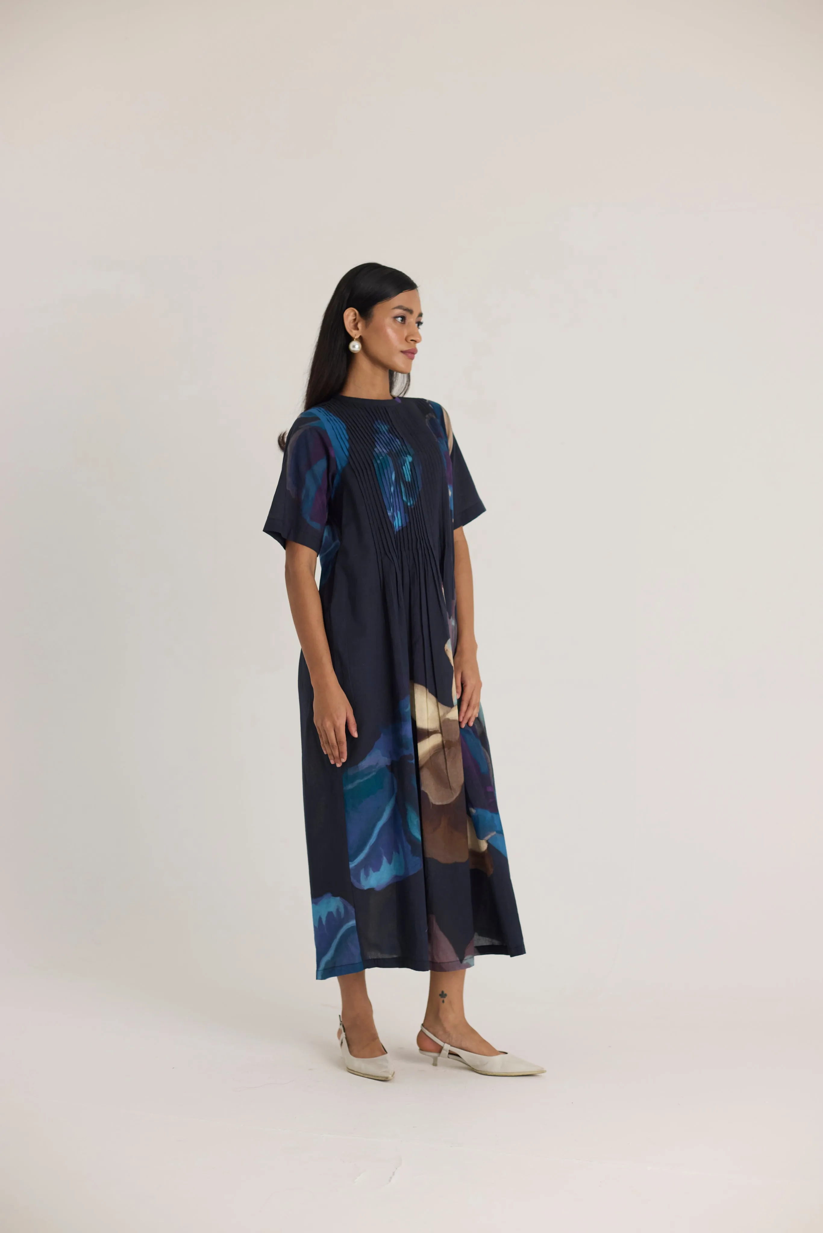 Rocco Pintucks Dress