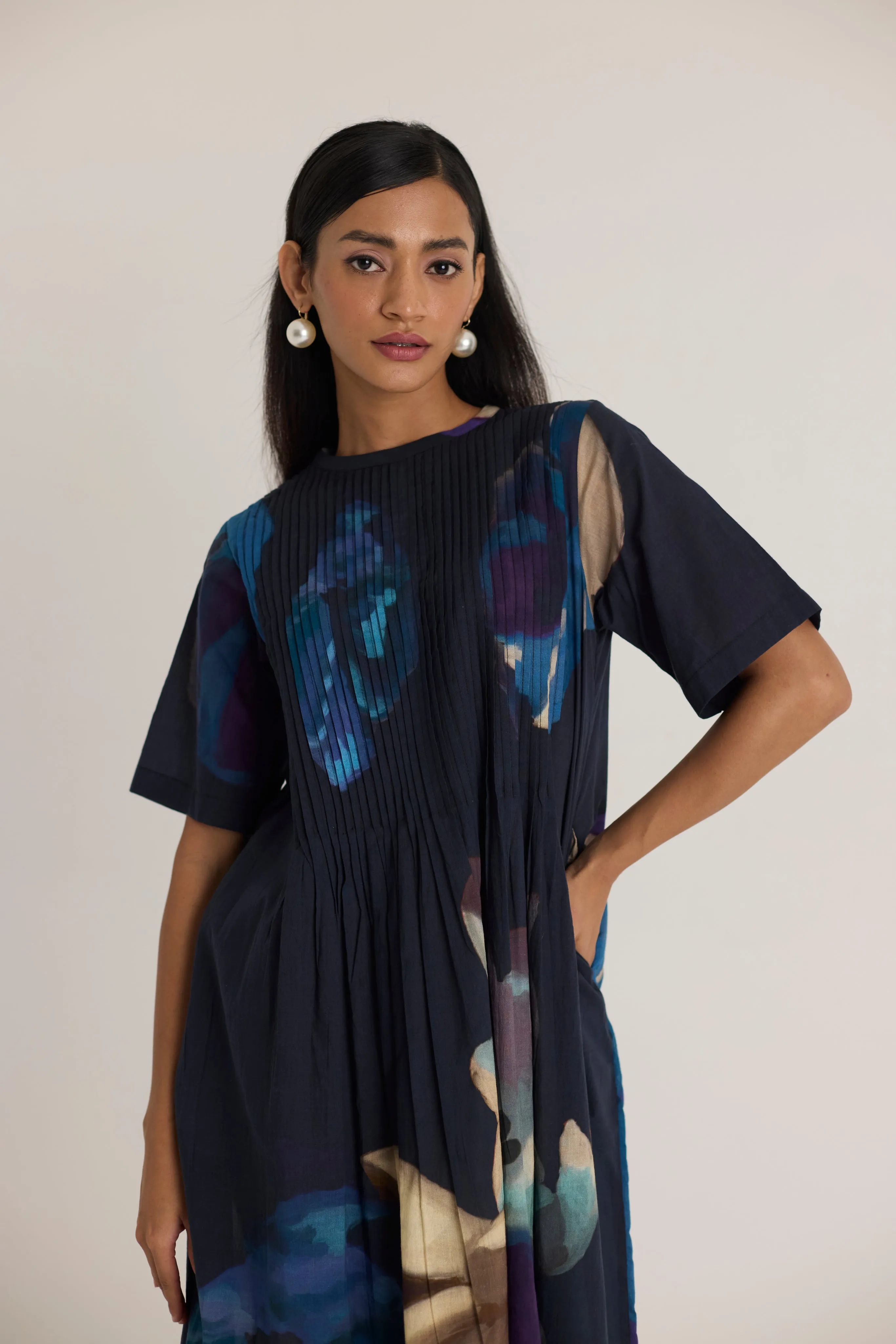 Rocco Pintucks Dress