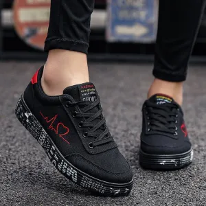 Round Toe Lace Up Platform Sneakers