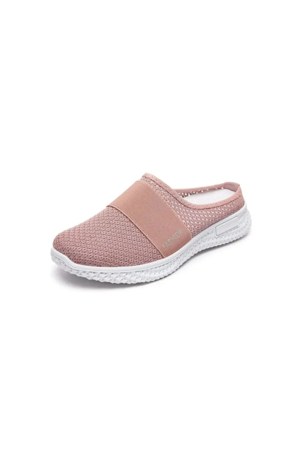 Round Toe Mesh Slip-On Sneakers