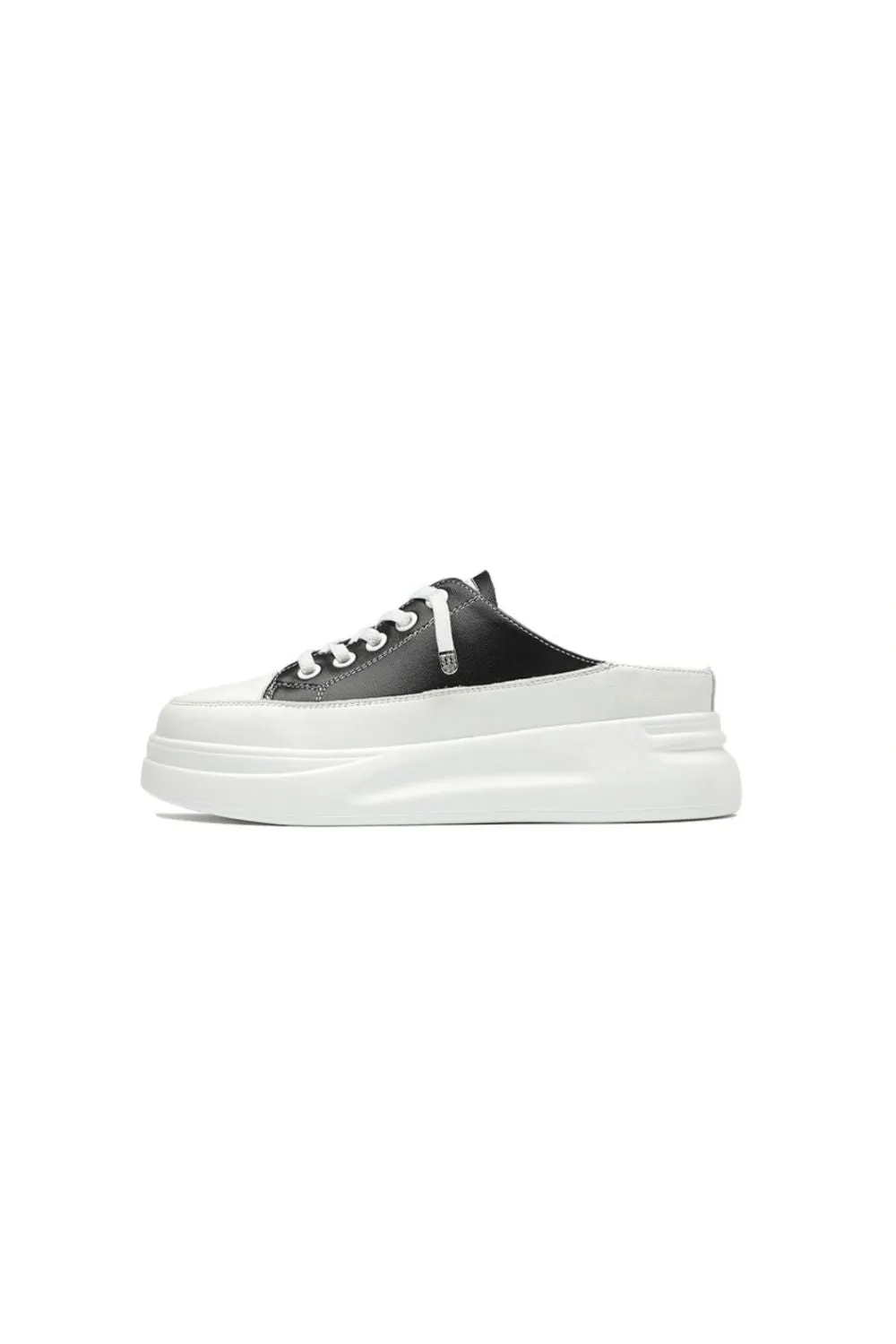 Round Toe Platform Slip On Sneakers