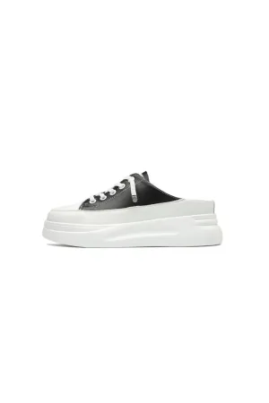 Round Toe Platform Slip On Sneakers