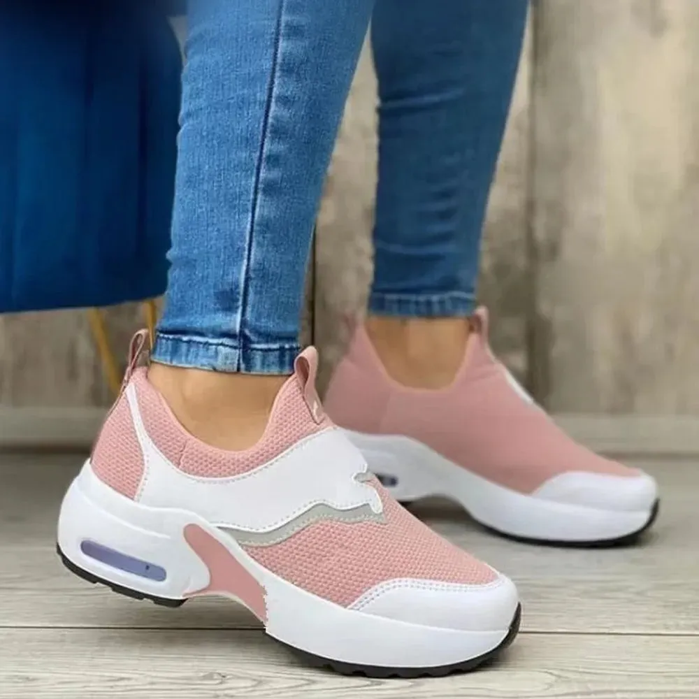 Round Toe Slip-On Mesh Athletic