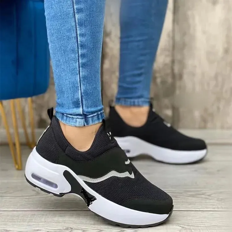 Round Toe Slip-On Mesh Athletic