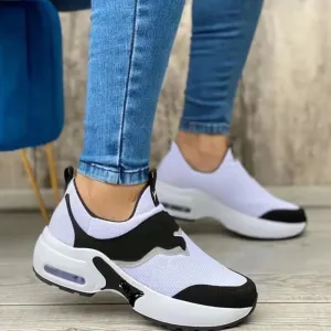 Round Toe Slip-On Mesh Athletic
