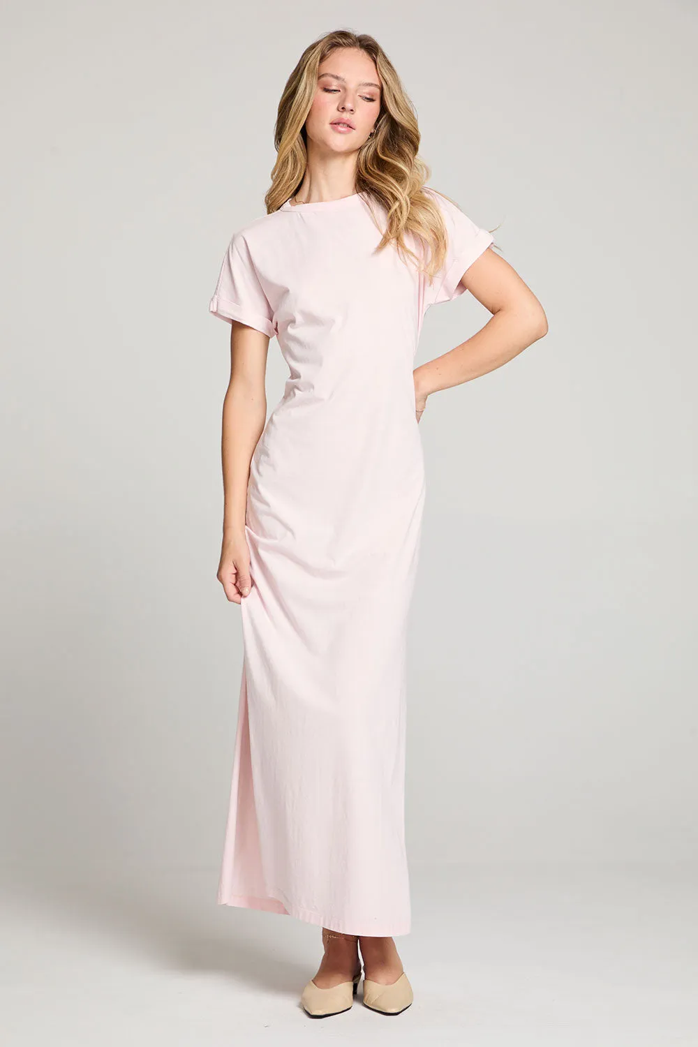 Saloonn Ballet Slipper Pink Maxi Dress