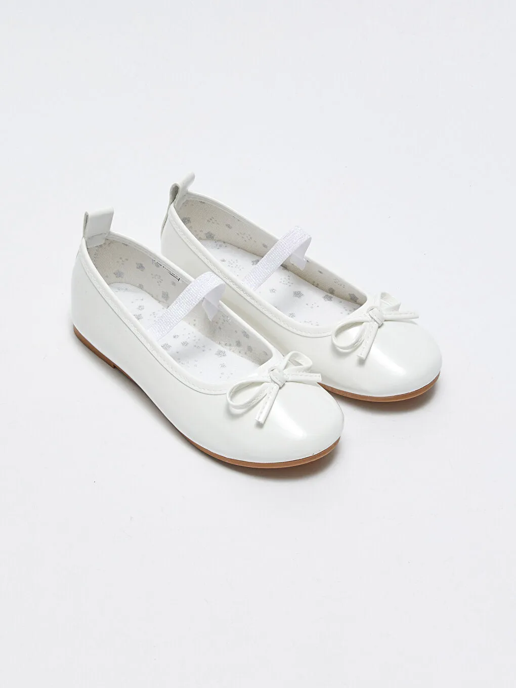 Size 31-36 Leather Look Girls' Ballerinas