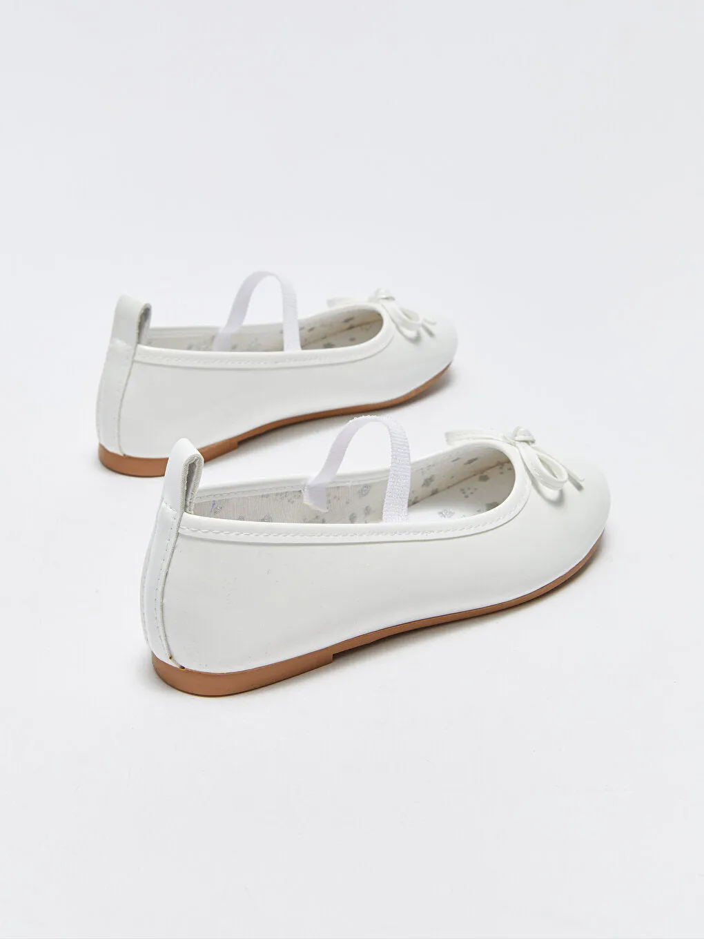 Size 31-36 Leather Look Girls' Ballerinas