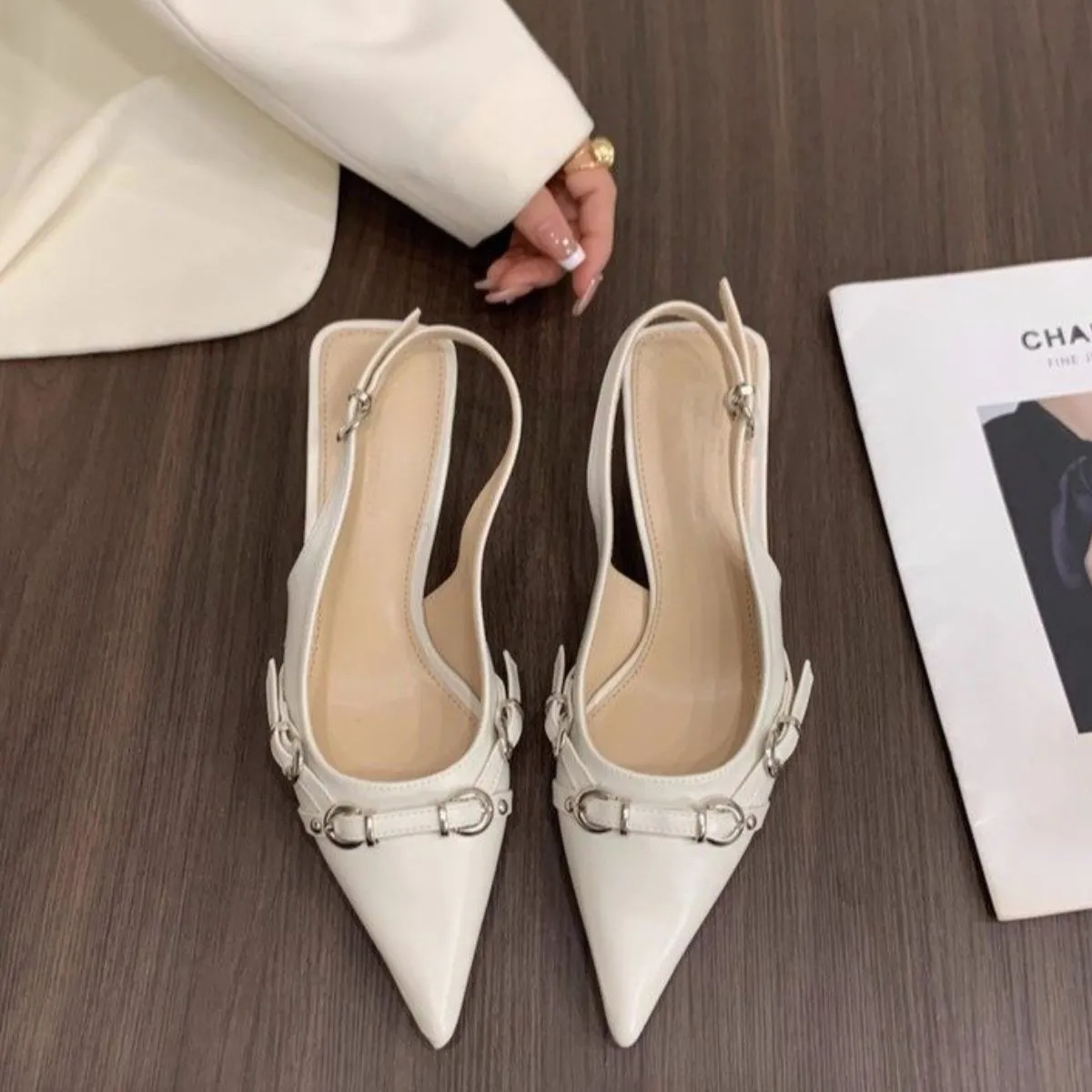 Slingback Pointed Toe Pumps