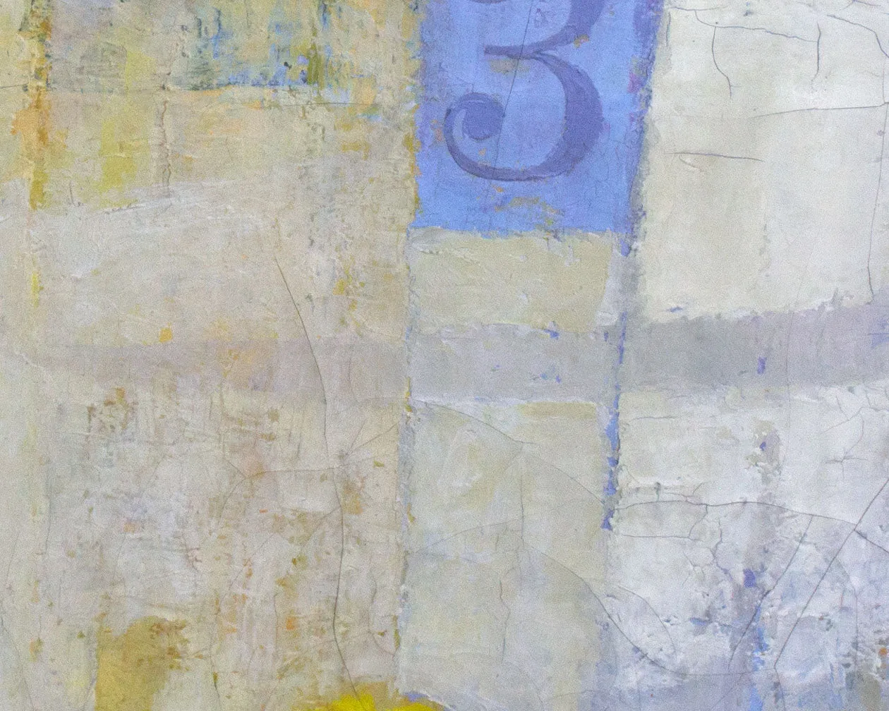 Stanley Mitruck Signed 1959 “Quince” Oil on Canvas Abstract Still Life Painting