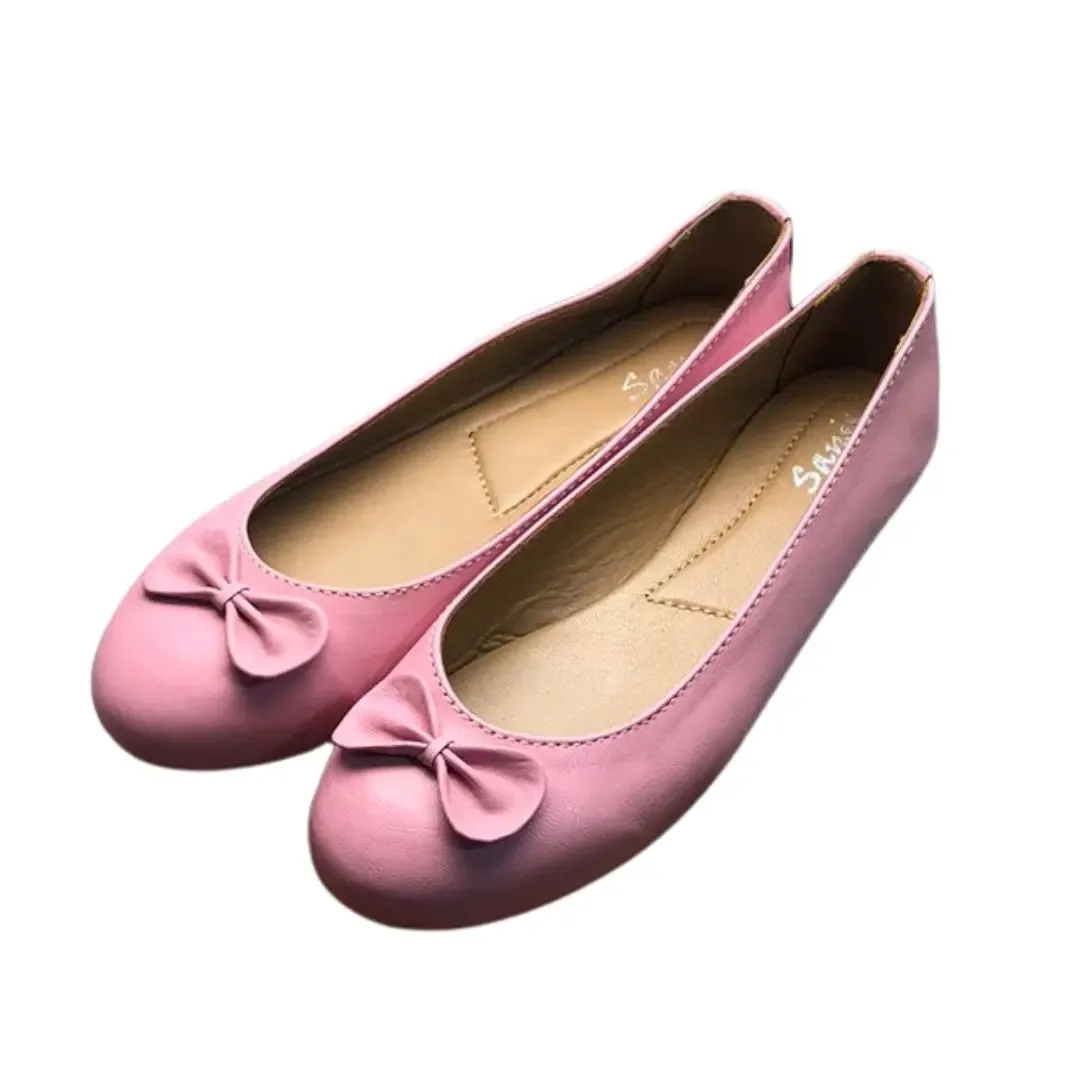 Stella Pink Leather Ballet Flats