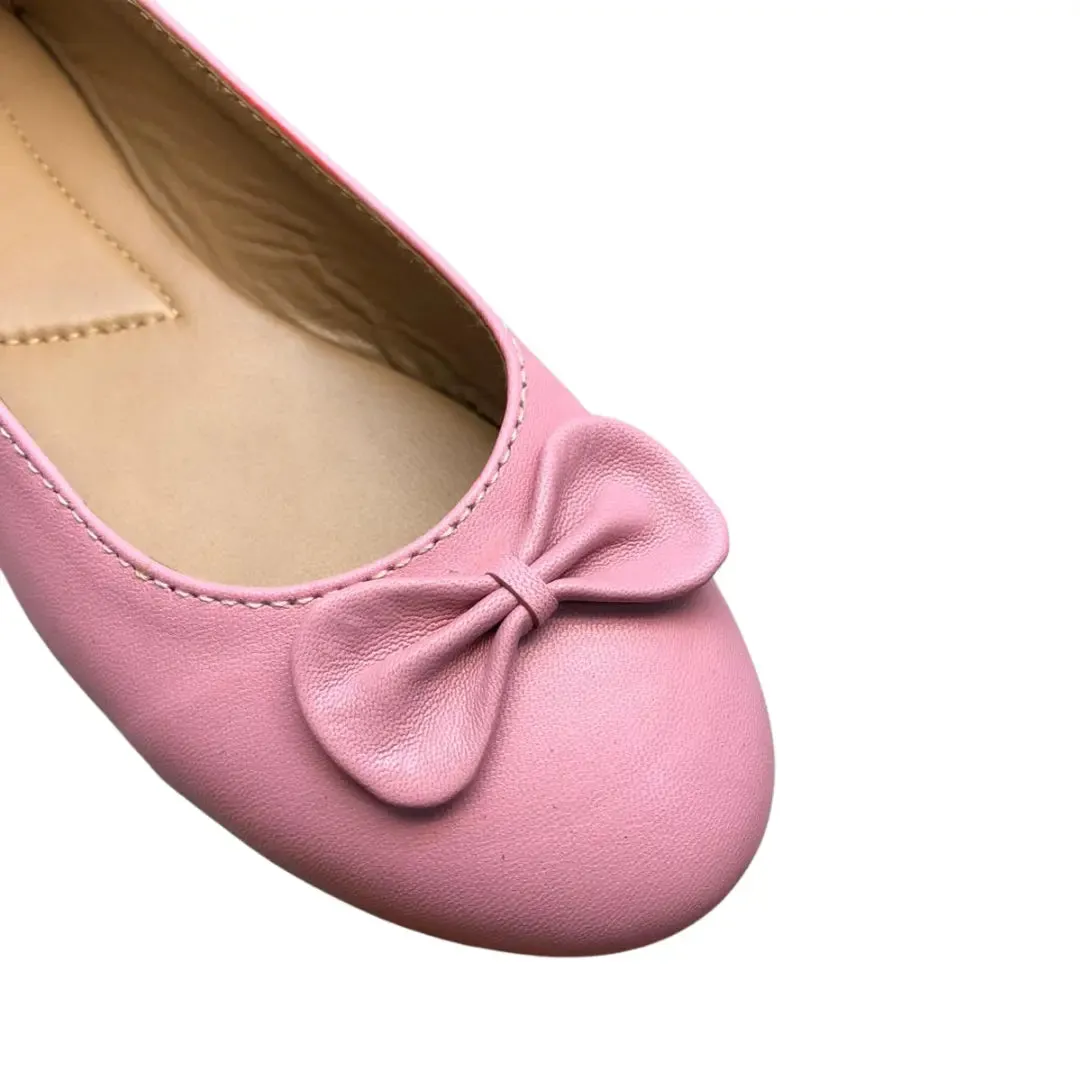 Stella Pink Leather Ballet Flats
