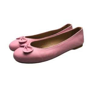 Stella Pink Leather Ballet Flats