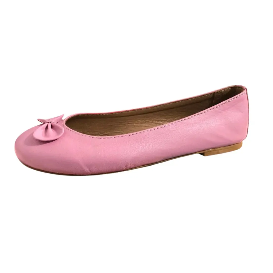 Stella Pink Leather Ballet Flats