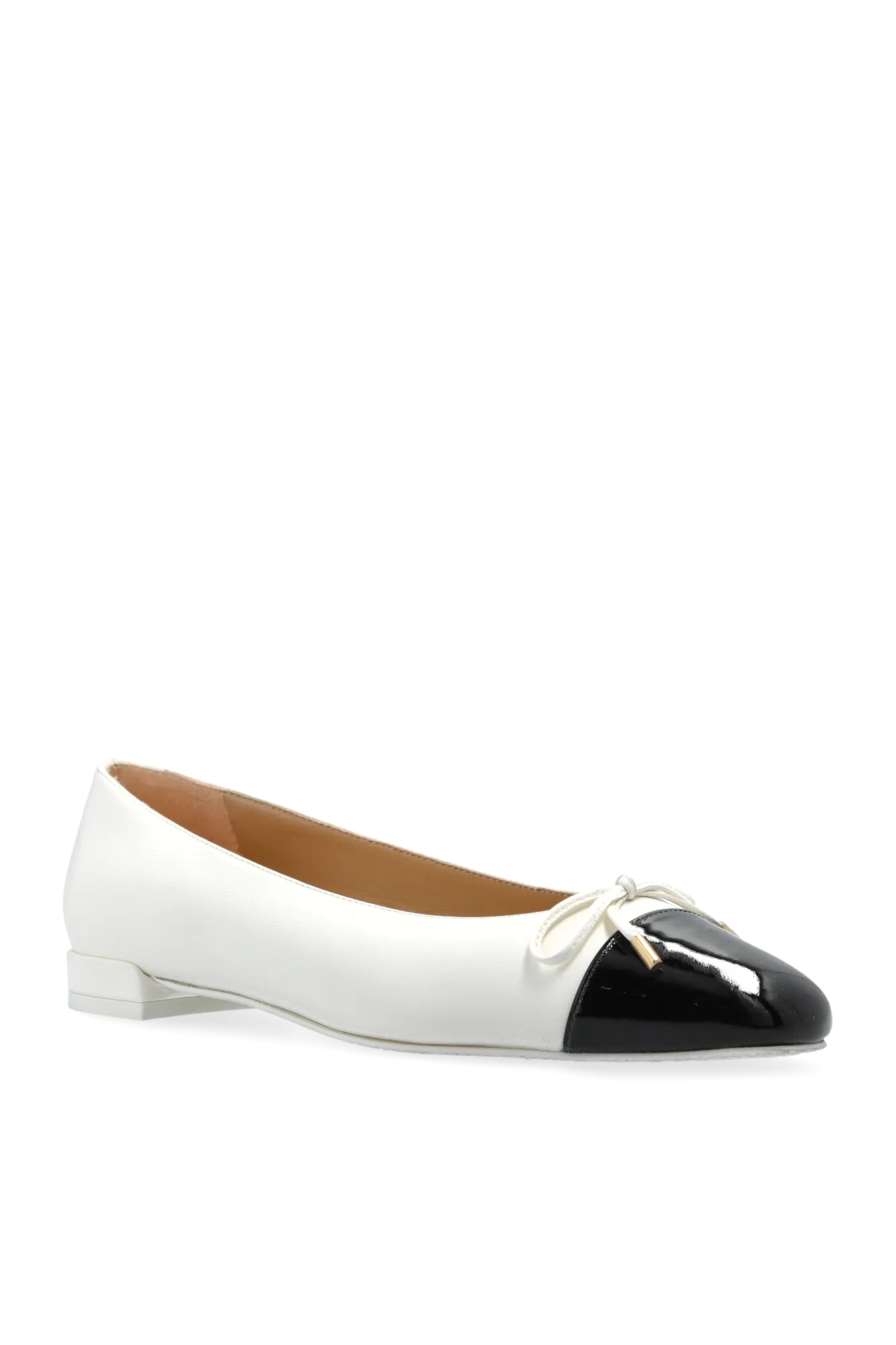 Stuart Weitzman Leather Shoes Sleek Bow