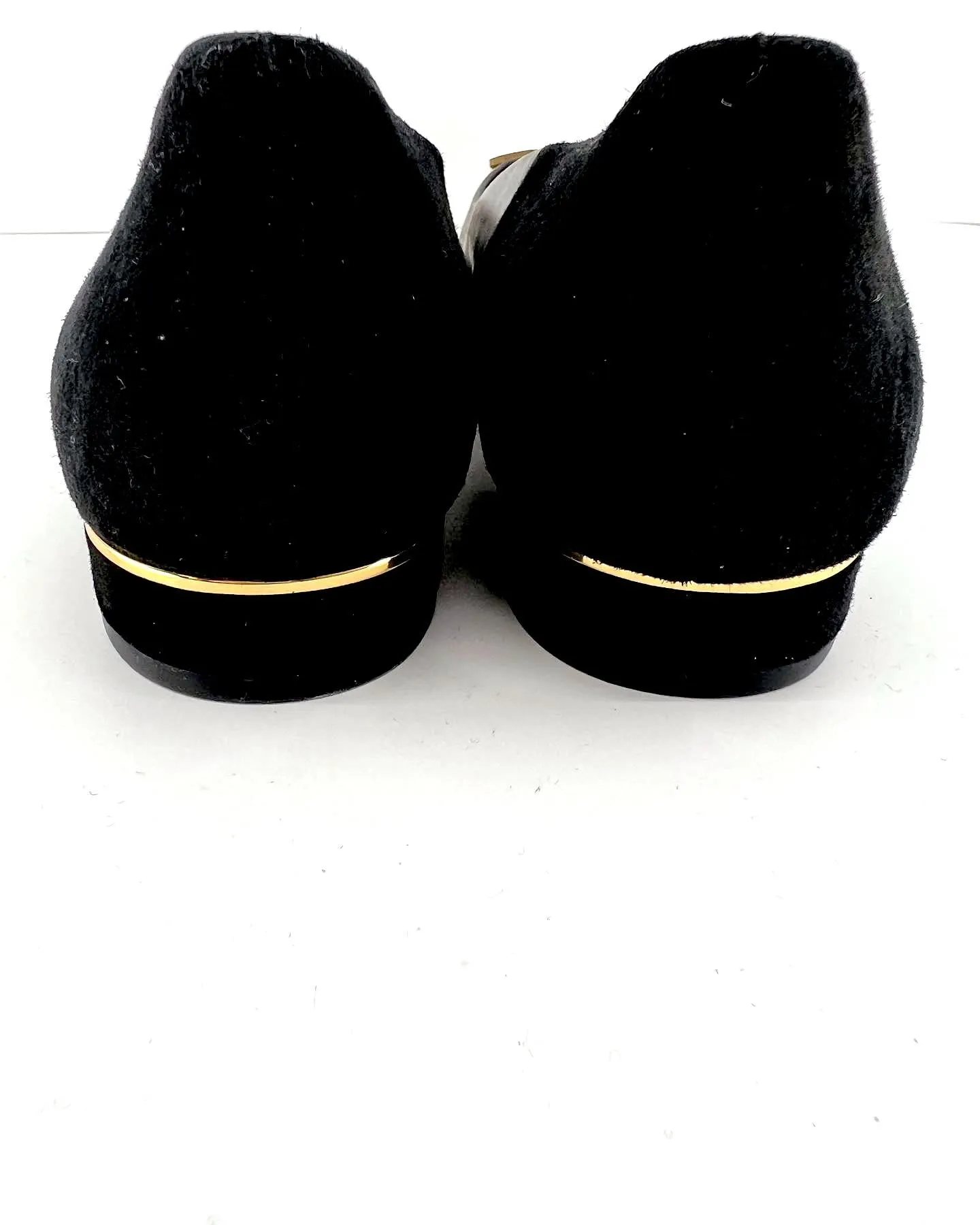 TORY BURCH GIGI CALFSKIN LEATHER AND SUEDE POINTED TOE SHOES