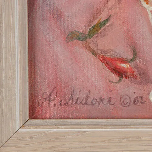 Untitled (Floral Still Life) By Anthony Sidoni 2002 Signed Oil on Canvas