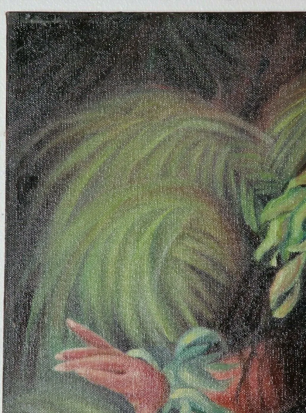 Untitled (Polynesian Woman w/ Drum) By Anthony Sidoni 2001 Signed Oil on Canvas