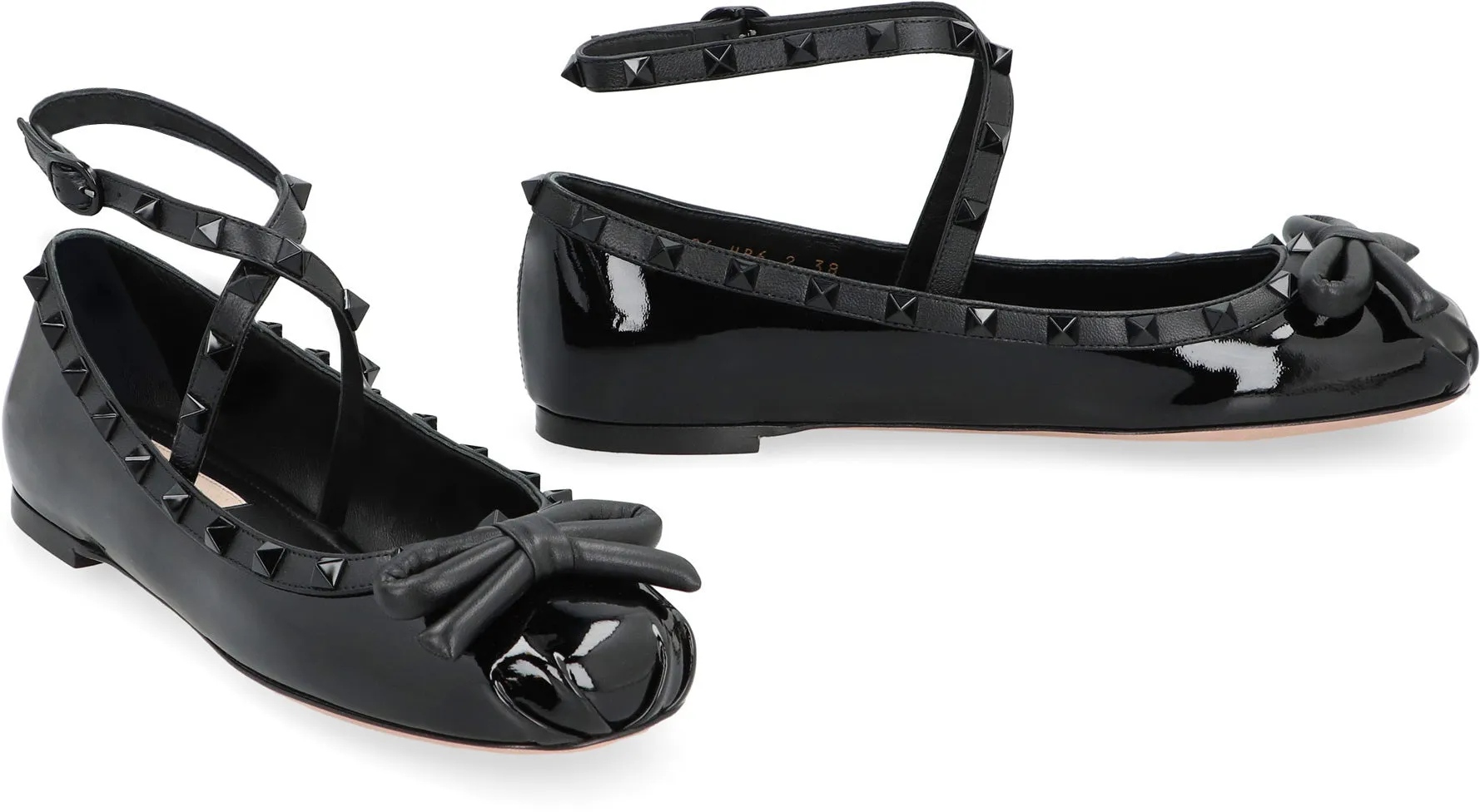 Valentino Garavani - Rockstud leather ballet flats